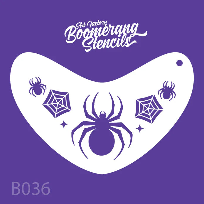 Art Factory Stencil B036 Spider Crown