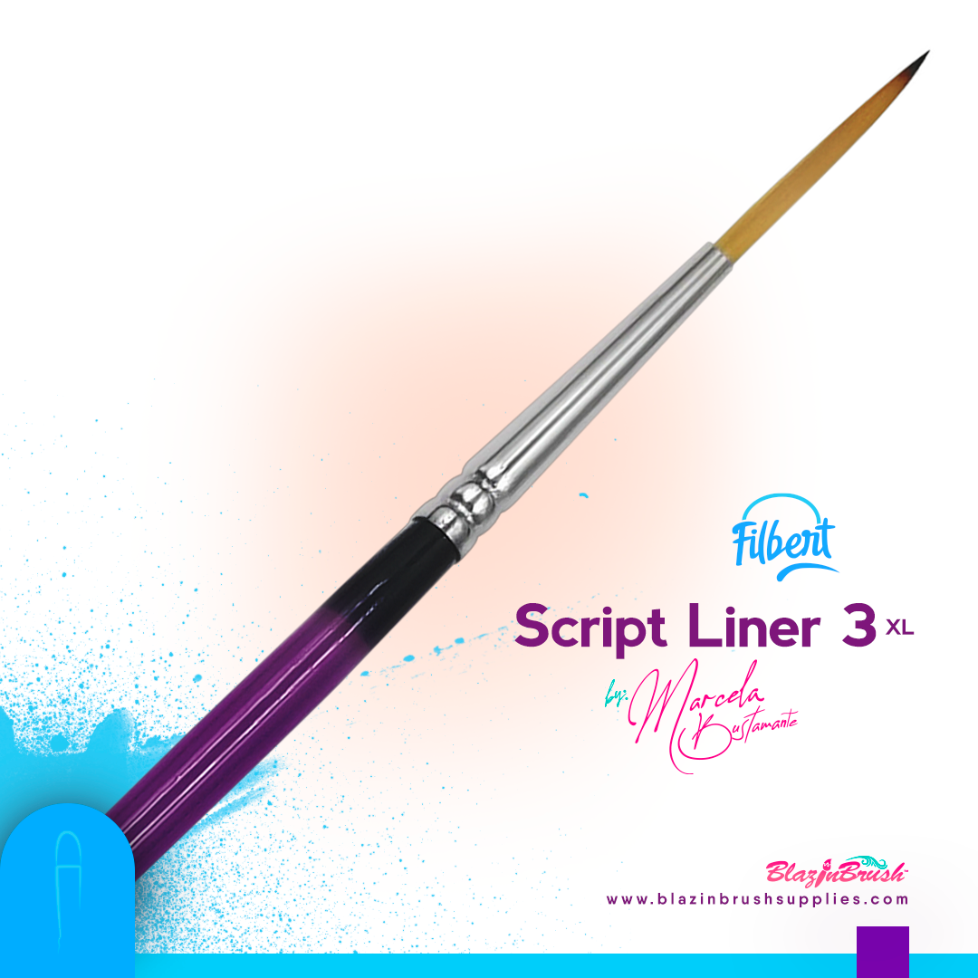 Blazin Brush Script Liner 3 XL