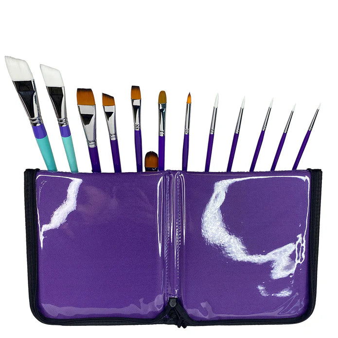 Art Factory Brush Wallet Purple 50 - NEW Design