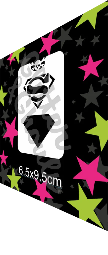 Glitter & Ghouls Stencil Super Guy 017