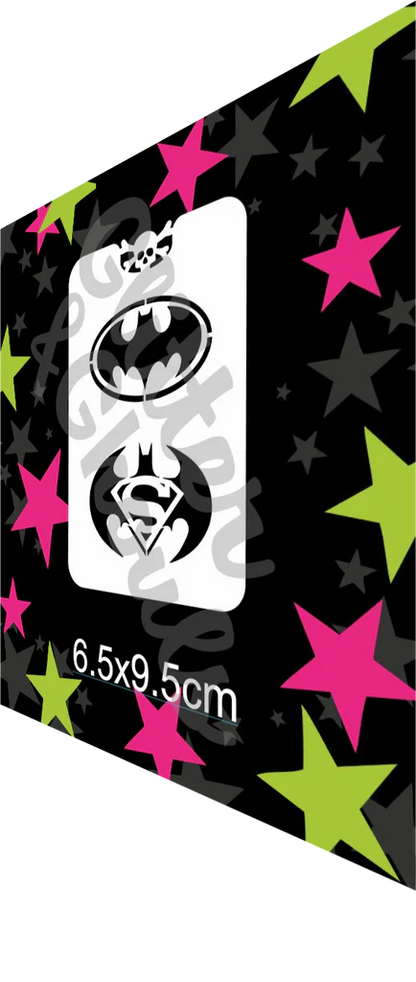 Glitter & Ghouls Stencil Super Bat Guy 018