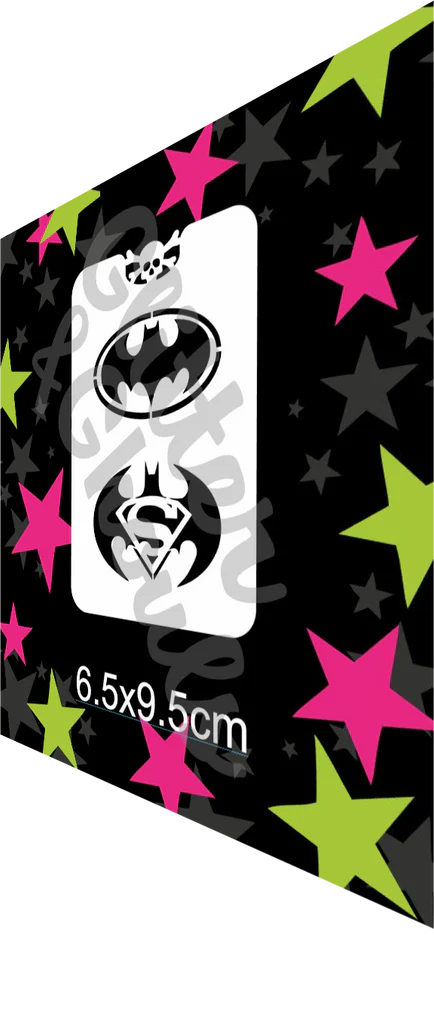 Glitter & Ghouls Stencil Super Bat Guy 018