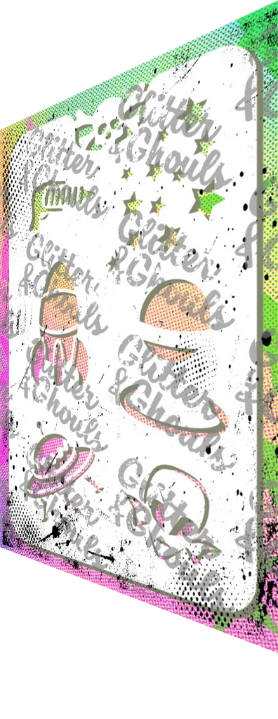 Glitter & Ghouls Stencil Outta Space 041