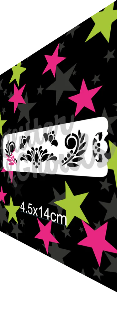 Glitter & Ghouls Stencil - Nature's Own Flourish 083