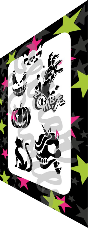 Glitter & Ghouls Stencil - Halloween Extras 094