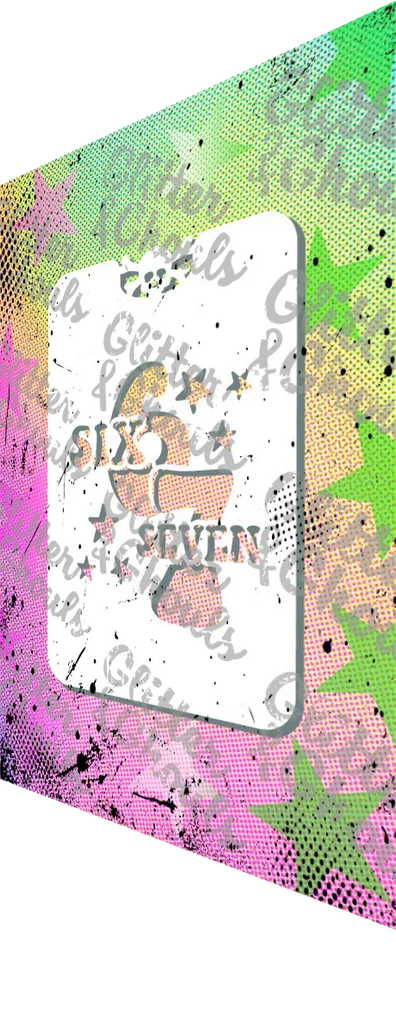Glitter & Ghouls Stencil Retro 6 7 1000