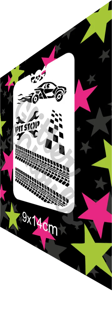 Glitter & Ghouls Stencil Pit Stop 129