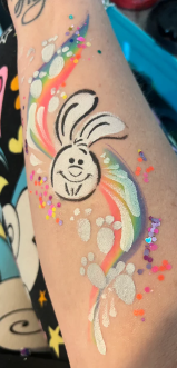 Glitter & Ghouls Stencil - Easter Bunny Toes 134