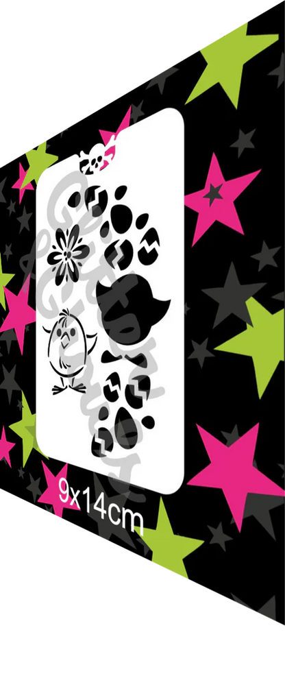 Glitter & Ghouls Stencil - Easter Chick 135