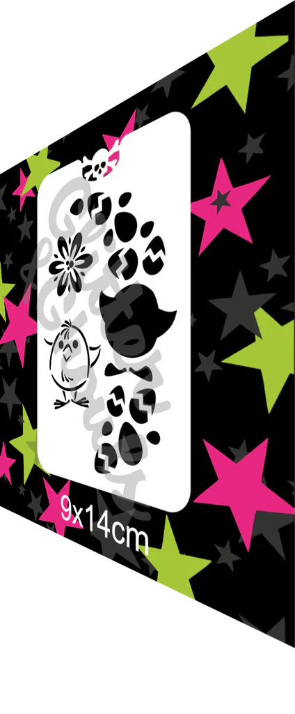 Glitter & Ghouls Stencil - Easter Chick 135