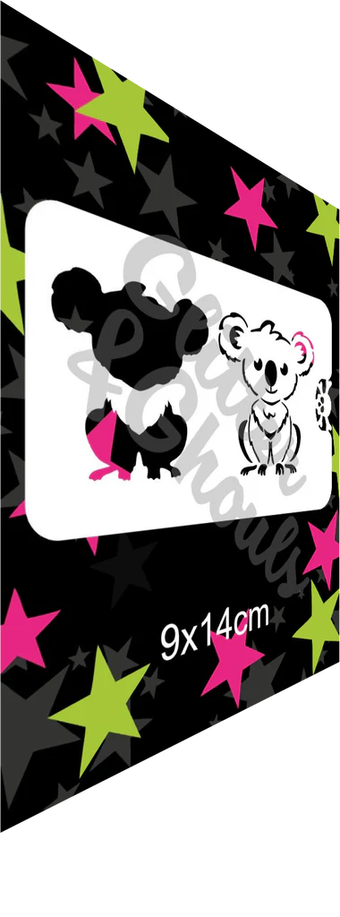 Glitter & Ghouls Stencil Cutie Koala Full 210