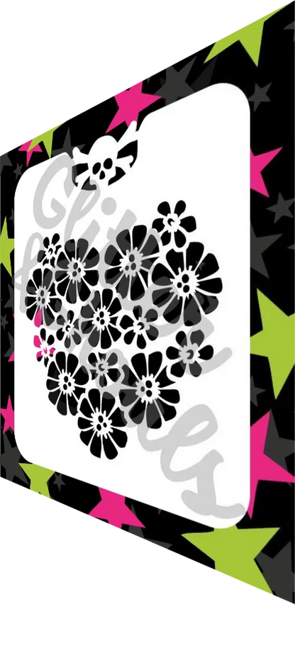 Glitter & Ghouls Stencil Bunch of Daisies 240