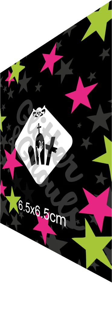 Glitter & Ghouls Stencil - Shallow Grave 280