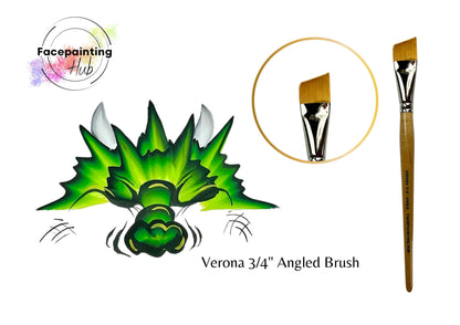 Facepainting Hub Angle Brush 310b Verona 3/4"