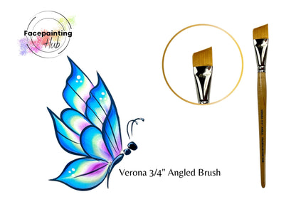 Facepainting Hub Angle Brush 310b Verona 3/4"