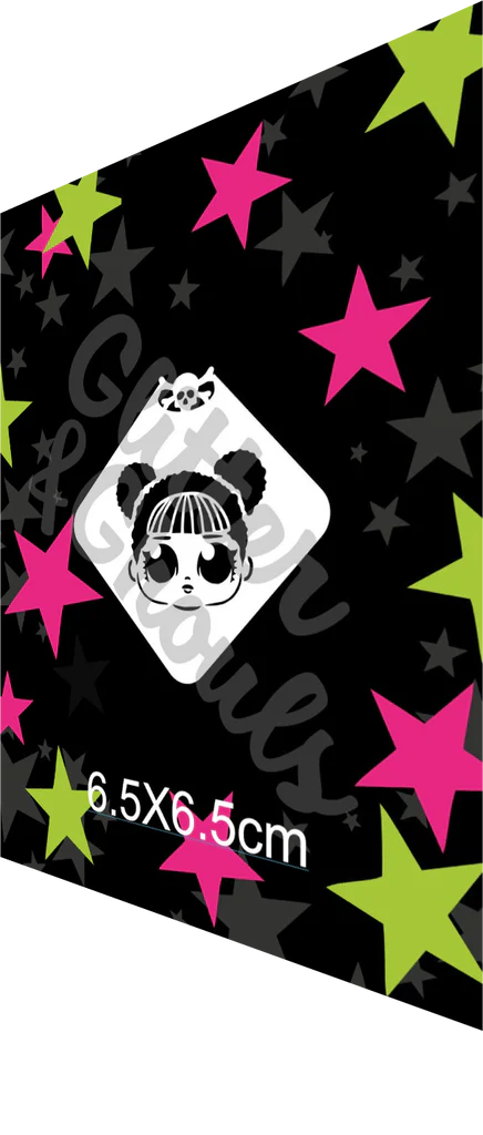 Glitter & Ghouls Stencil LOLBuns 454