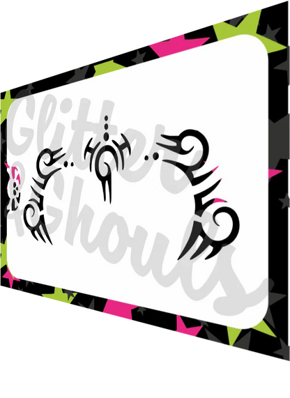Glitter & Ghouls Stencil Junior Mask Tribal 588