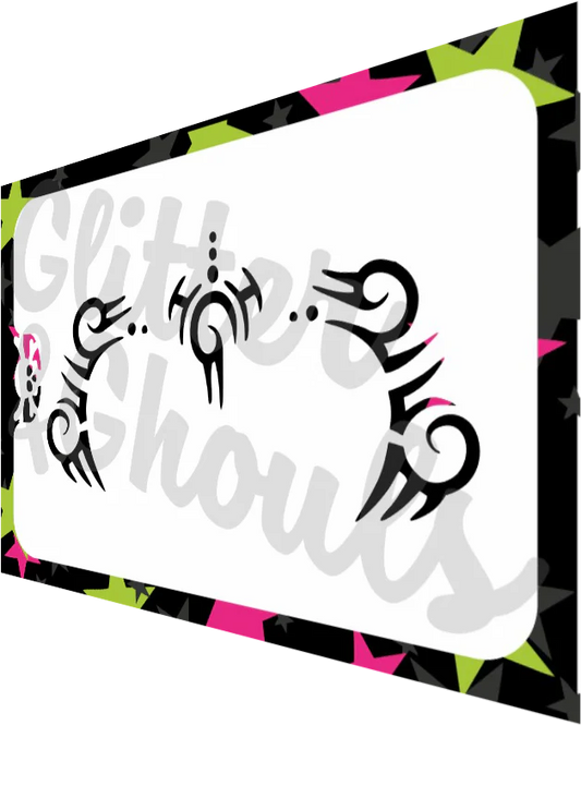 Glitter & Ghouls Stencil Junior Mask Tribal 588