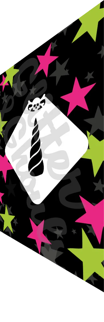 Glitter & Ghouls Stencil Unicorn Horn Only 683