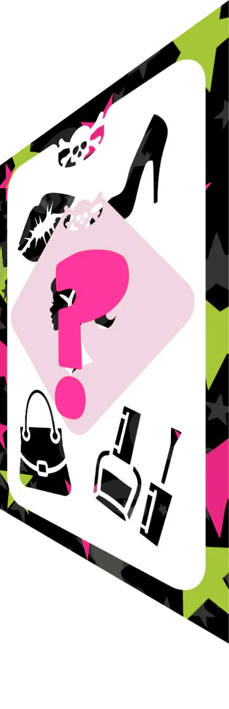 Glitter & Ghouls Stencil Pretty in Pink 686