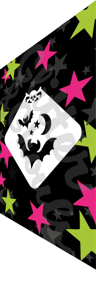 Glitter & Ghouls Stencil - Mini Bats 689
