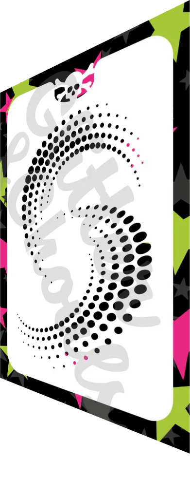 Glitter & Ghouls Stencil - Halftone Discs 734