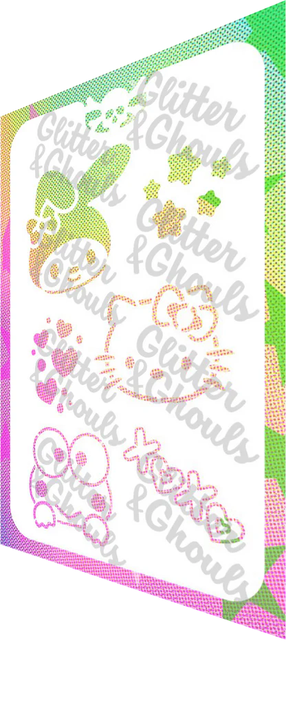 Glitter & Ghouls Stencil #2 Sanrio Friends 887
