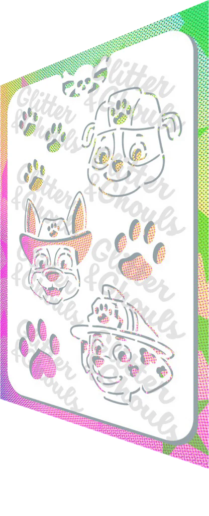 Glitter & Ghouls Stencil #1 Paw Police 892