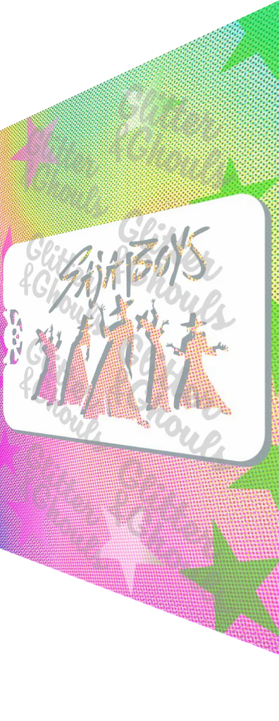 Glitter & Ghouls Stencil - K-POP Saja Boys 897
