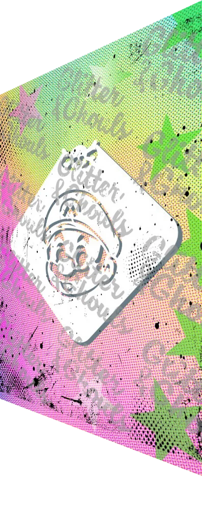 Glitter & Ghouls Stencil Mario 941