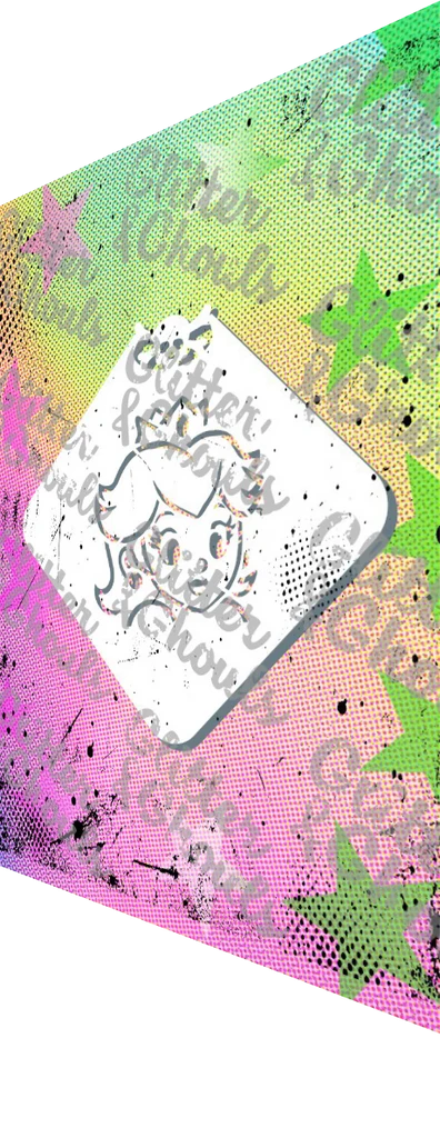 Glitter & Ghouls Stencil Princess Peach 942