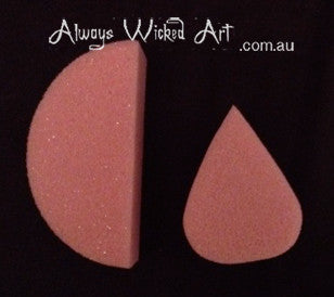 AWA 1/2 Moon Sponge - Pink 25 pkt