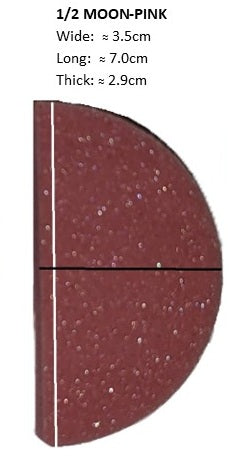 AWA 1/2 Moon Sponge - Pink 25 pkt