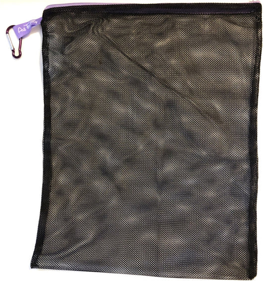 Art Factory Black Mesh Bag with Carabiner