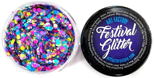 Art Factory Festival Glitter Confetti Glow - UV Reactive 35ml