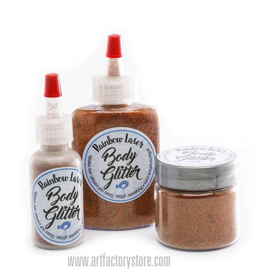 Art Factory Rainbow Laser OPAQUE Glitter - Orange