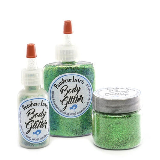Art Factory Rainbow Laser OPAQUE Glitter - Kelly Green