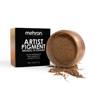 Mehron Artist Pigment Metallic FX Powder Bronze 4.1g