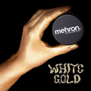 Mehron Artist Pigment Metallic FX Powder White Gold 4.1g