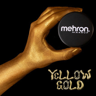 Mehron Artist Pigment Metallic FX Powder Yellow Gold 4.1g