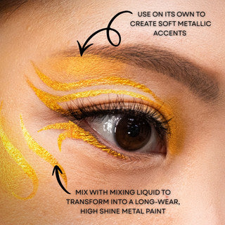 Mehron Artist Pigment Metallic FX Powder Yellow Gold 4.1g