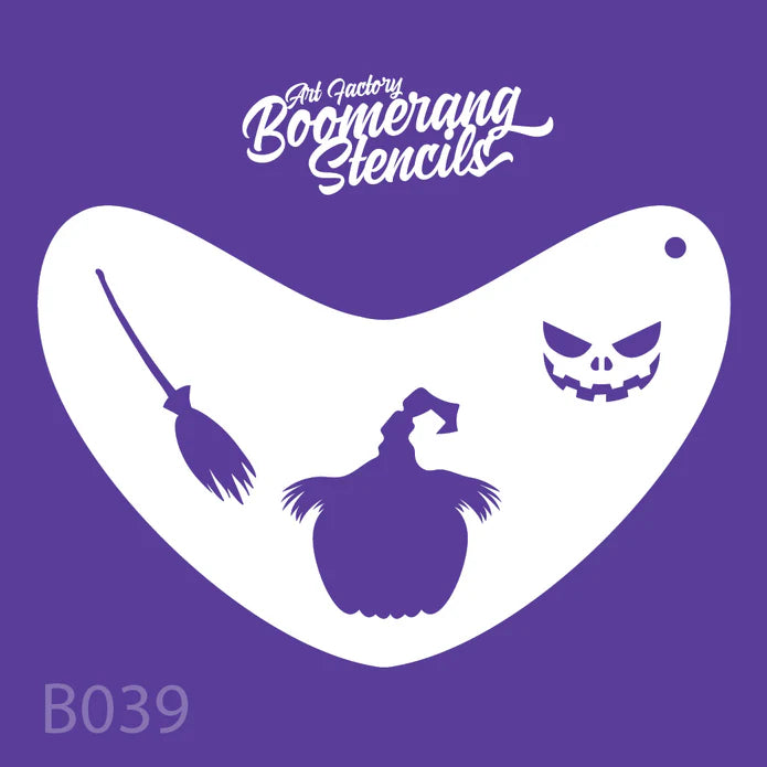 Art Factory Stencil B039 Spooky Pumpkin