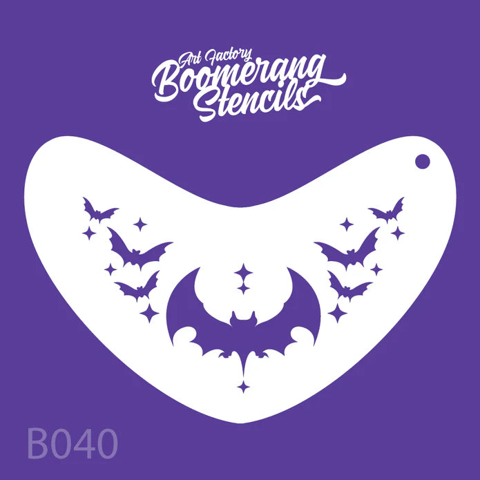 Art Factory Stencil B040 Bat Crown
