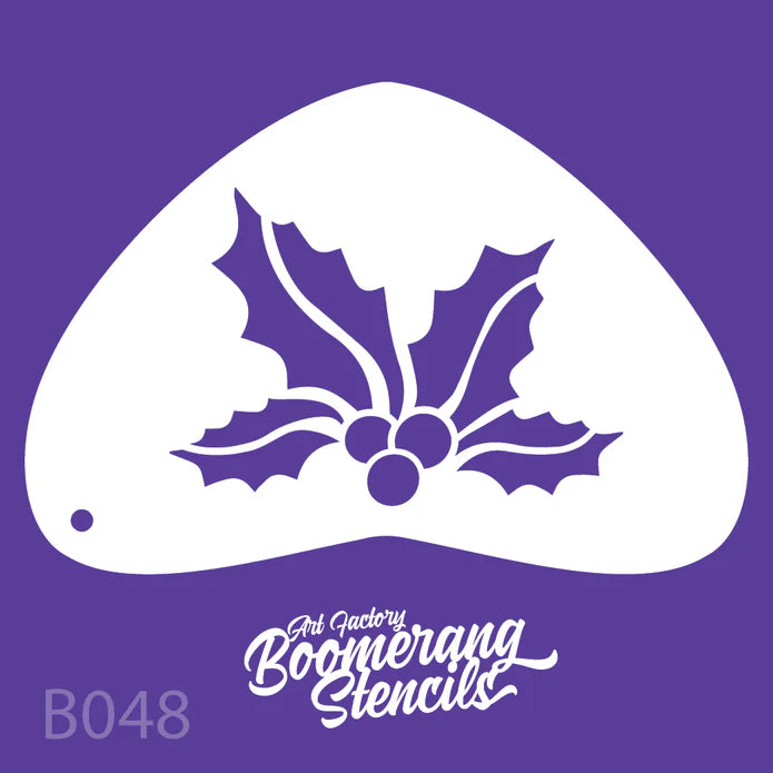Art Factory Stencil Mistletoe Boomerang B048