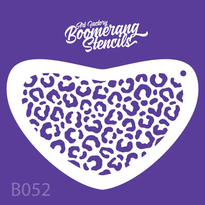 Art Factory Stencil Cheetah Print Boomerang B052