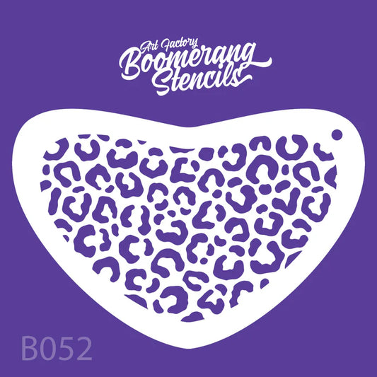 Art Factory Stencil Cheetah Print Boomerang B052