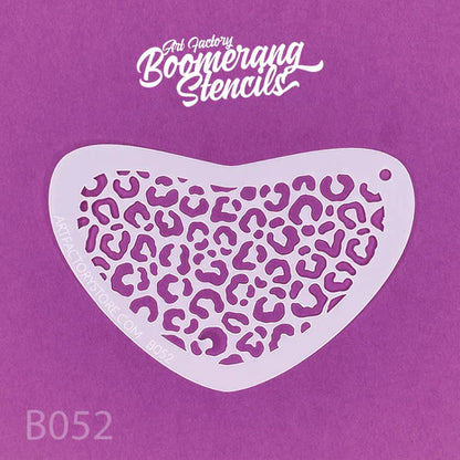 Art Factory Stencil Cheetah Print Boomerang B052