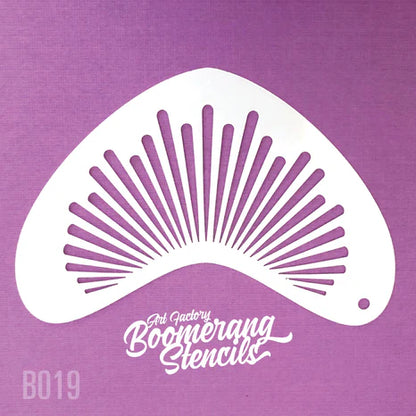 Art Factory Stencil Sunburst Boomerang B019