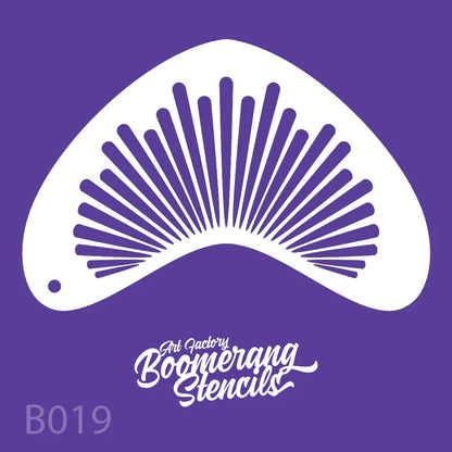 Art Factory Stencil Sunburst Boomerang B019