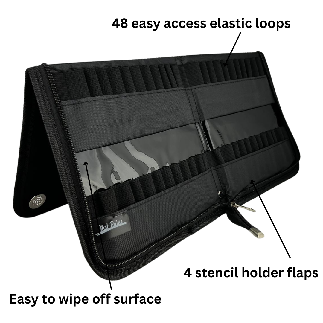 Jest Paint Ultimate Brush Wallet - All Black